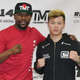 Floyd Mayweather Jr. (L) and Tenshin Nasukawa pose during a news conference at the Mayweather Boxing Club on December 6, 2018 in Las Vegas, Nevada. The two will meet in a three-round boxing exhibition at Saitama Prefecture Super Arena in Saitama, Japan on December 31, 2018.